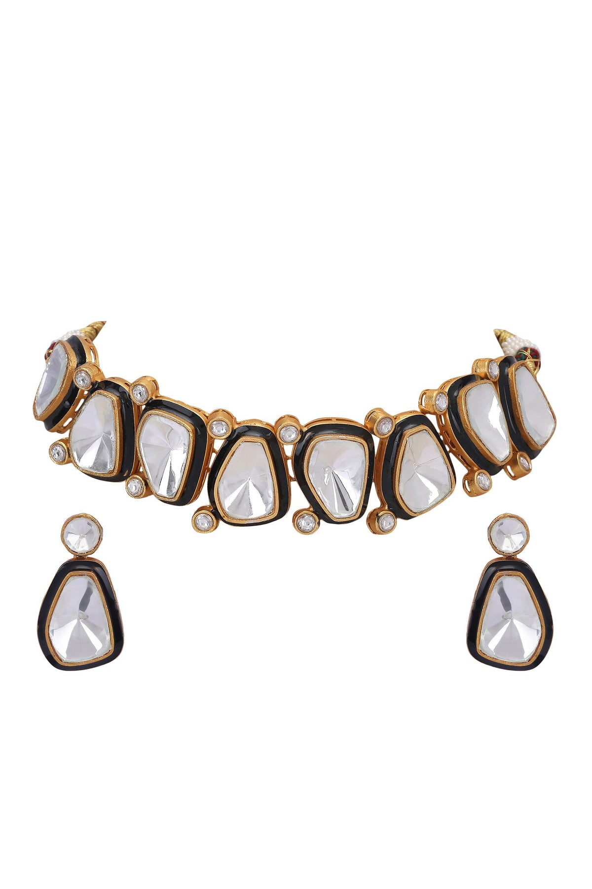 Geometric Carved Choker Set 