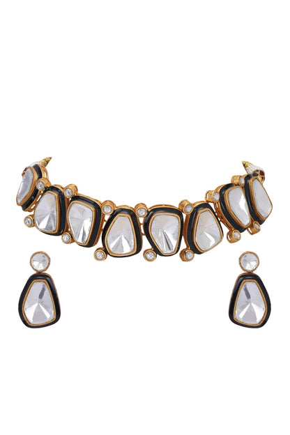 Geometric Carved Choker Set 