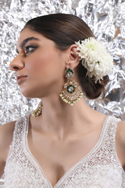 Tear Drop Carved Chandbalis 