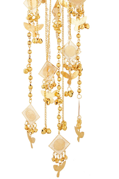 Geometric Hanging Charm Pair of Bangle Kaleeras 