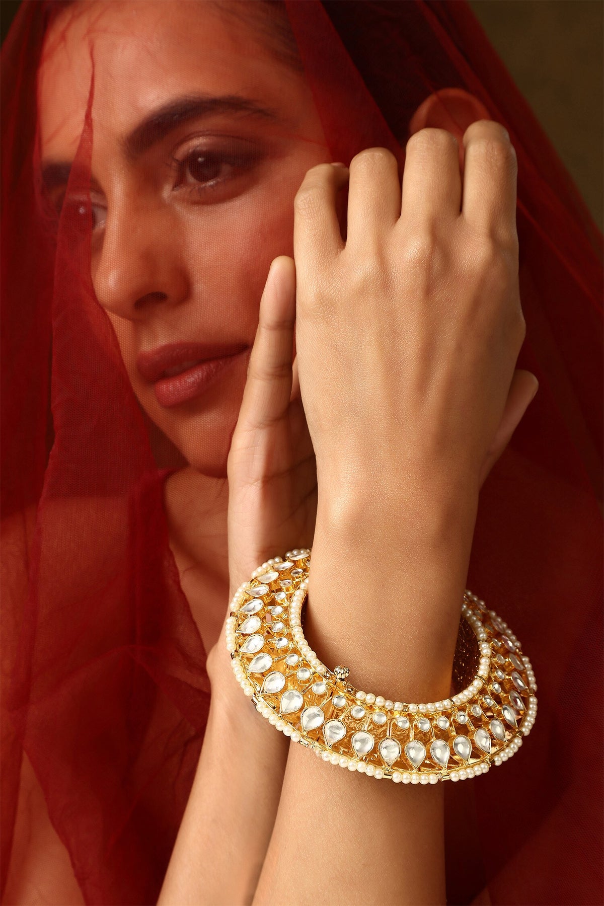 Polki Embellished Kada 