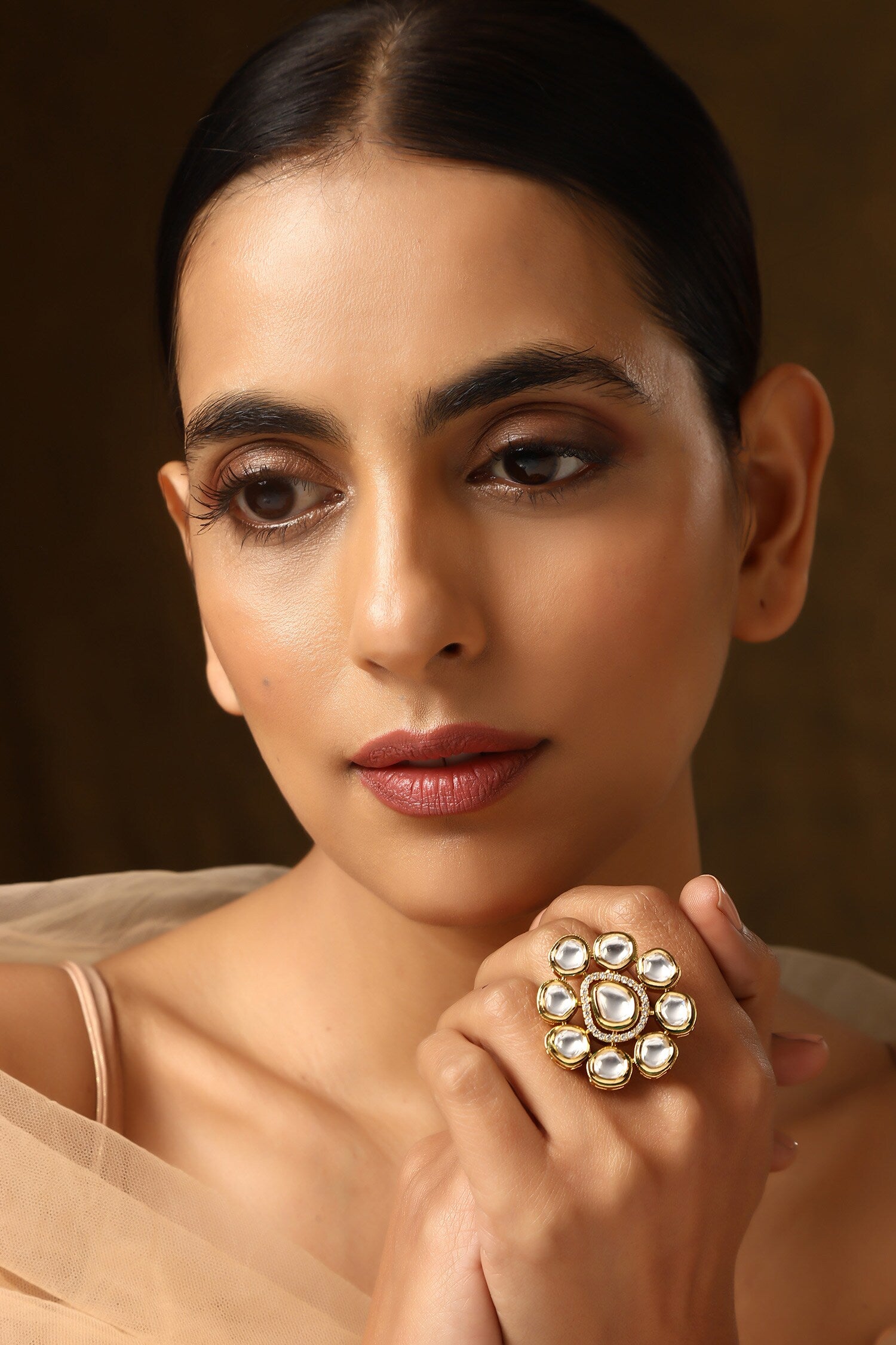Kundan Work Ring 
