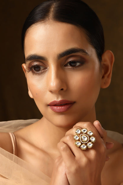 Kundan Work Ring 