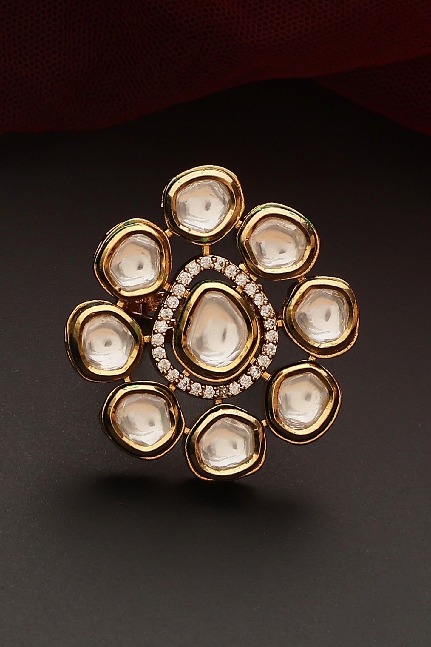 Kundan Work Ring 