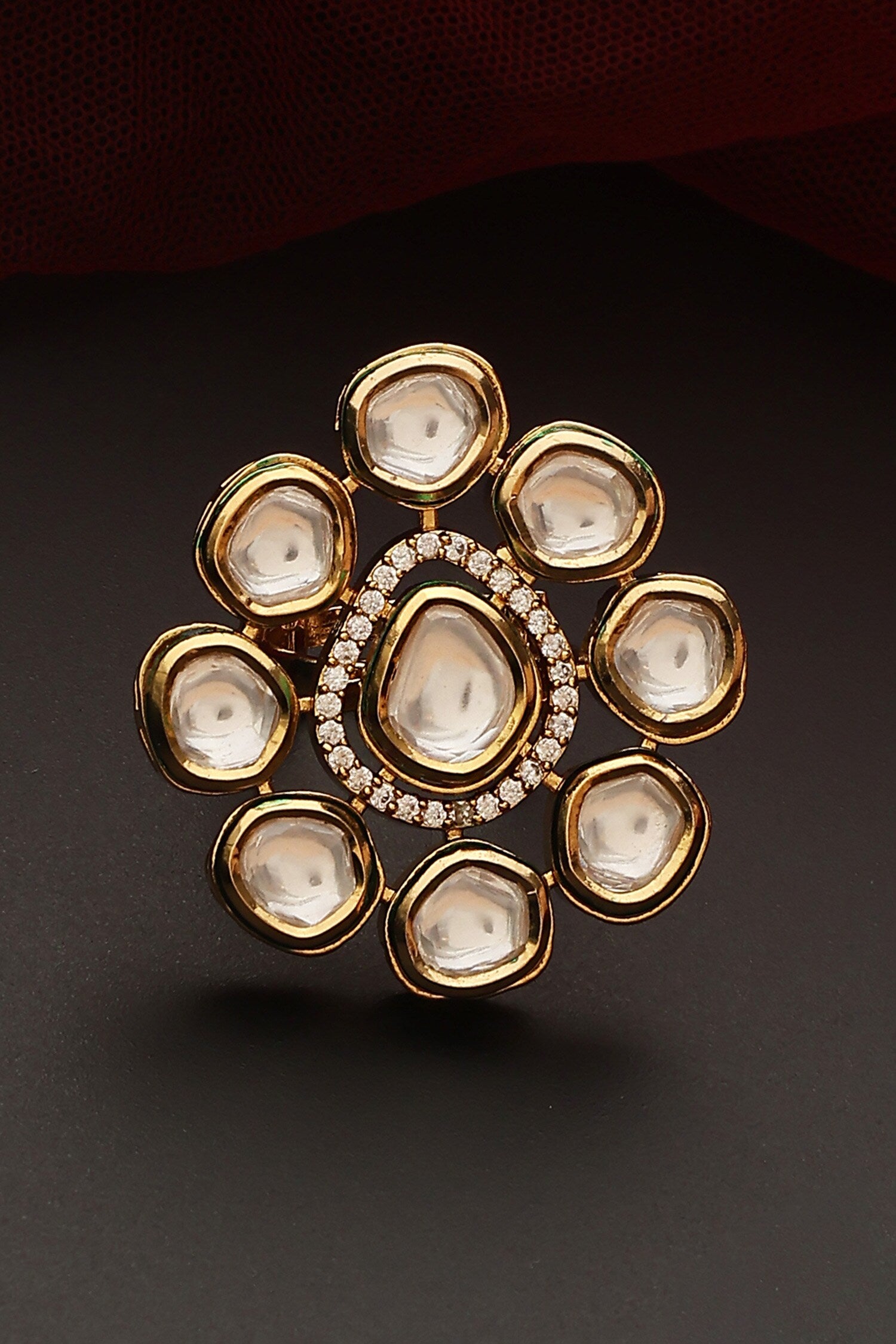 Kundan Work Ring 