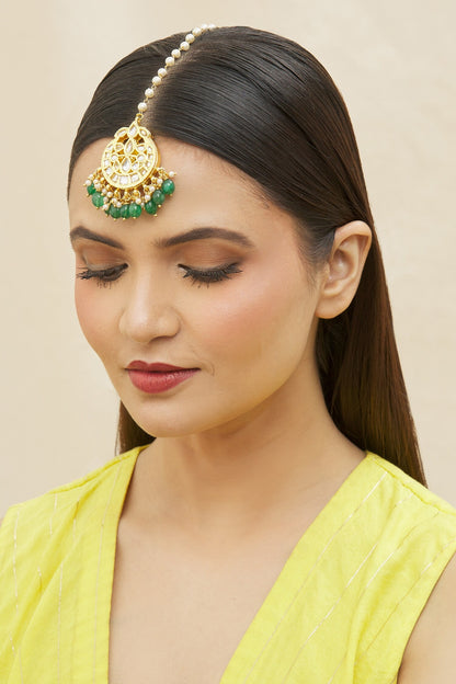 Kundan Embellished Maangtikka 