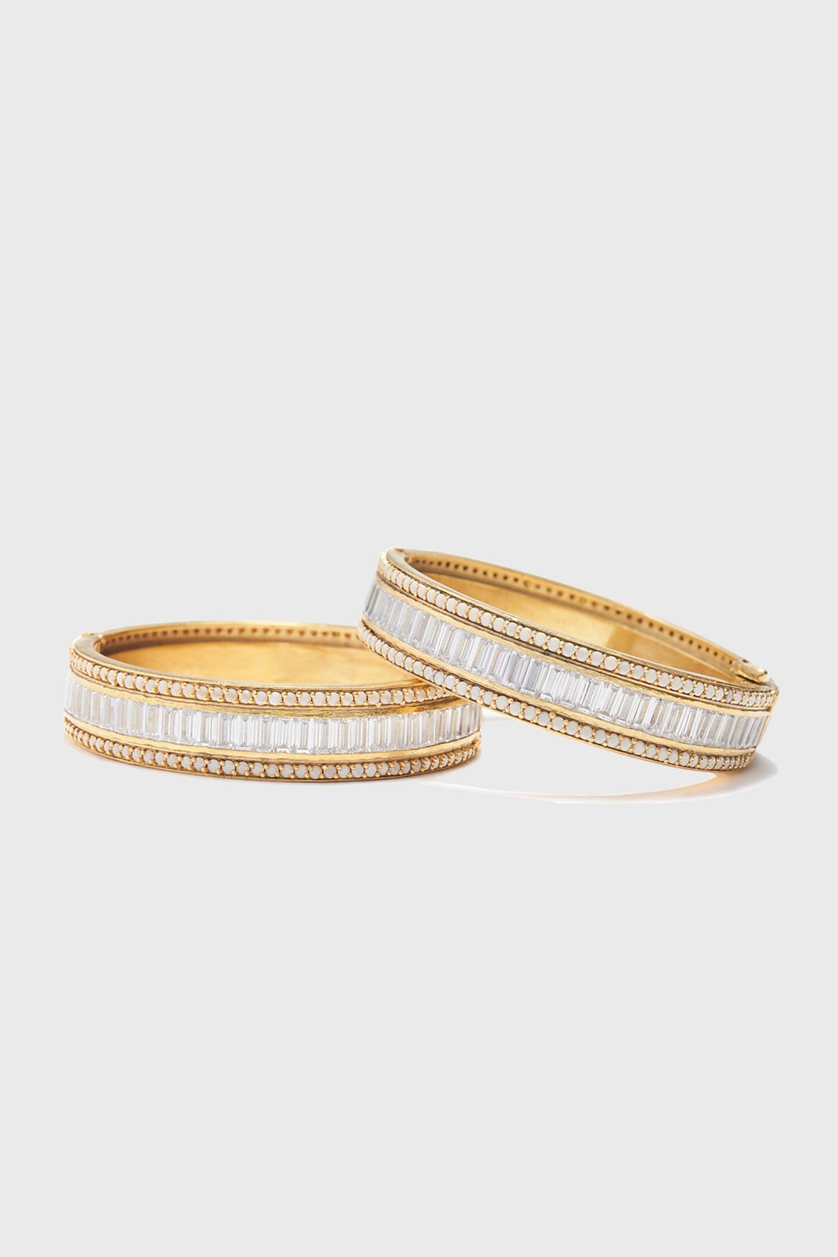 Zircon Studded Pair of Bangle 