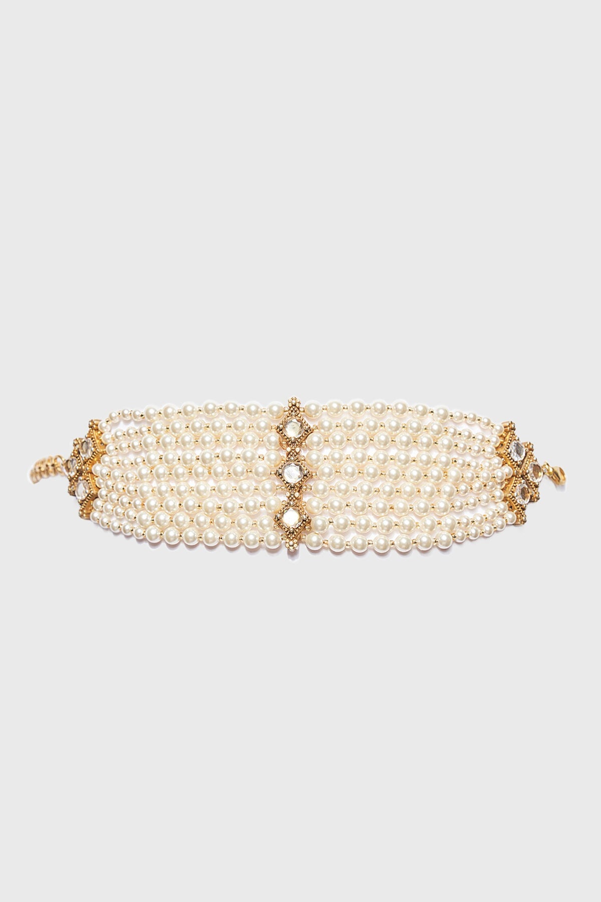 Layered Pearl String Bracelet 