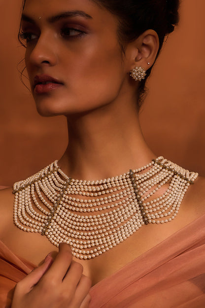 Swarovski Pearl Waterfall Necklace 