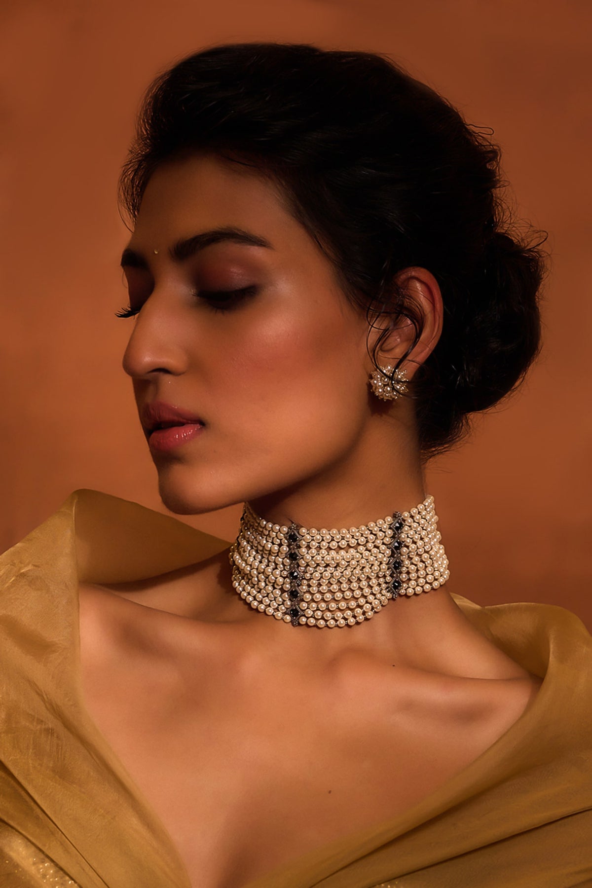 Fresh Water Pearl Multi Layered Necklace 