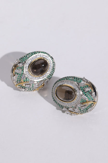 Stone Embellished Earrings 