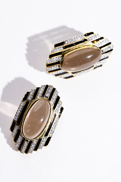 Uber & Unique Stone Embellished Earrings 