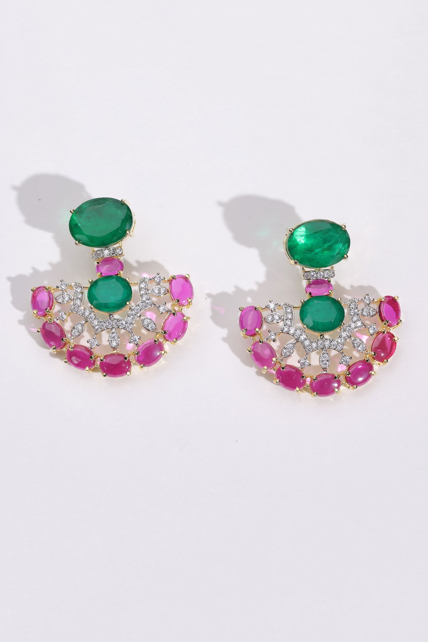 Stone & Swarovski Embellished Earrings 