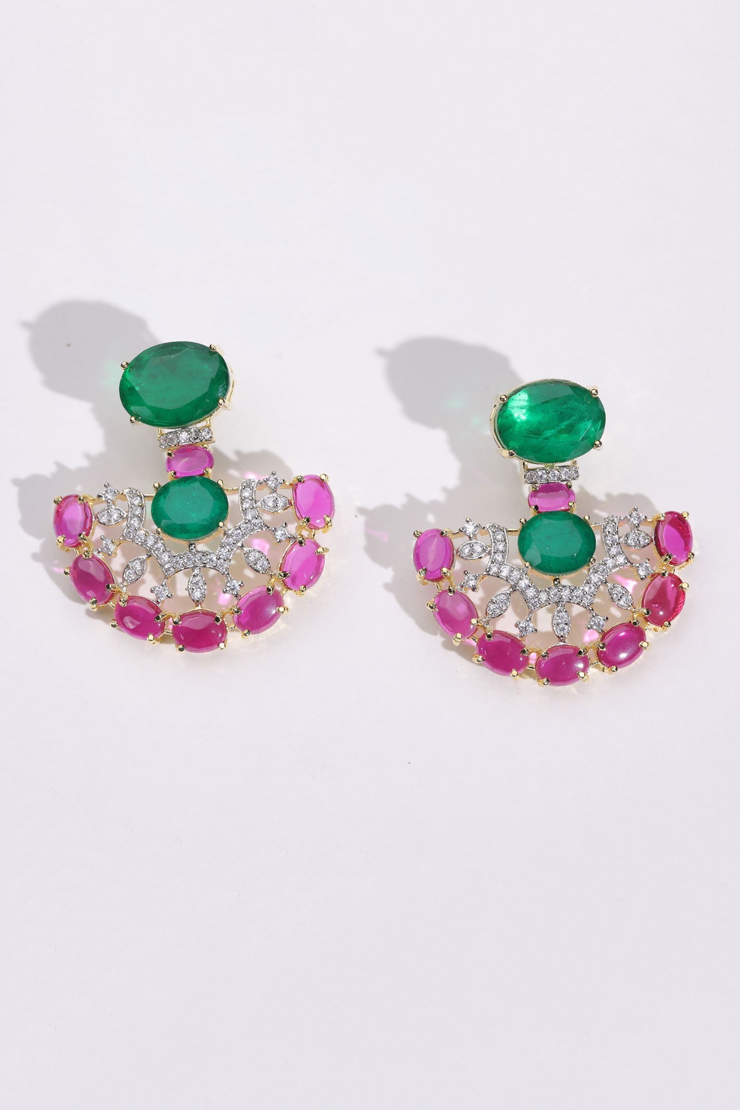 Stone & Swarovski Embellished Earrings 