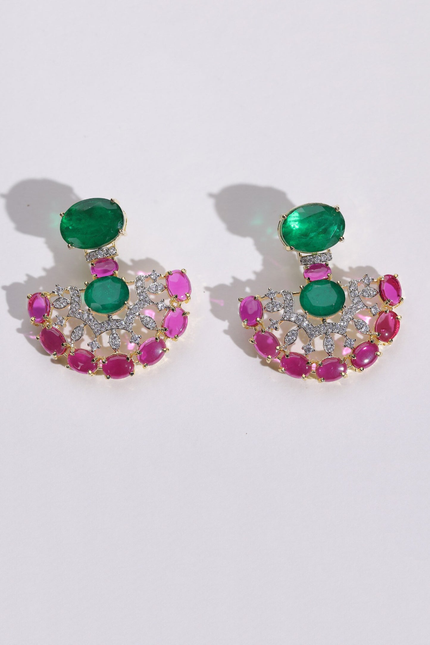 Stone & Swarovski Embellished Earrings 