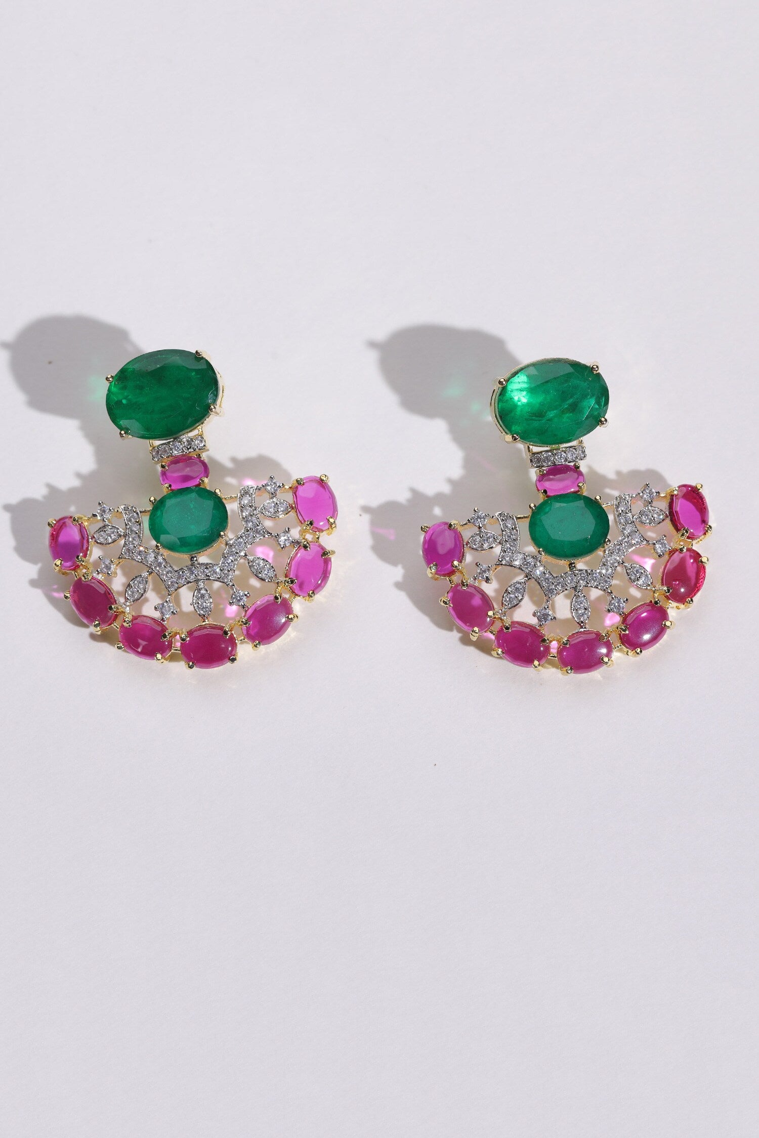 Stone & Swarovski Embellished Earrings 