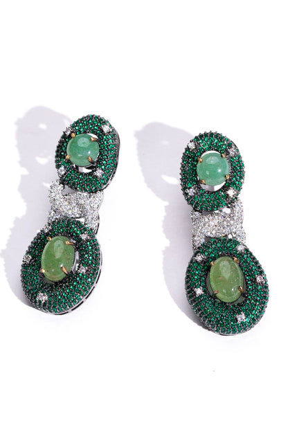Entangled Chain Dangler Earrings 
