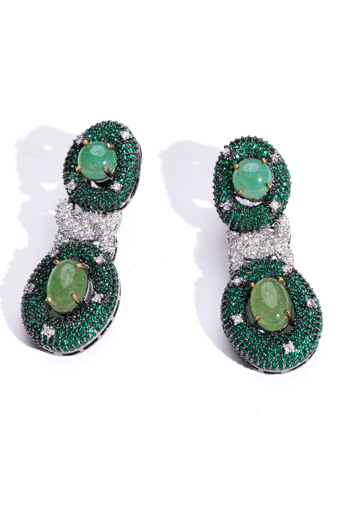 Entangled Chain Dangler Earrings 