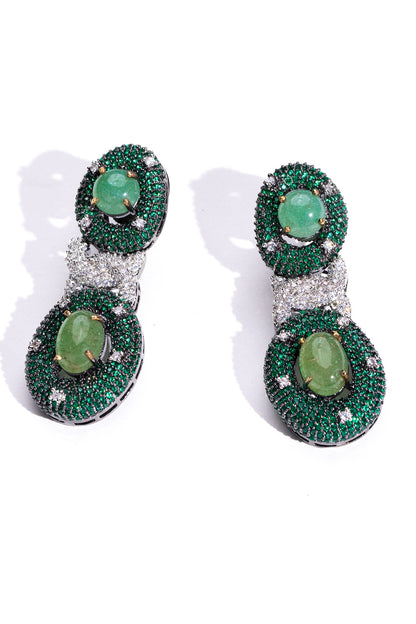 Entangled Chain Dangler Earrings 