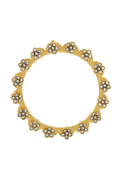 Jenisha Floral Scallop Bangle- Single Pc 