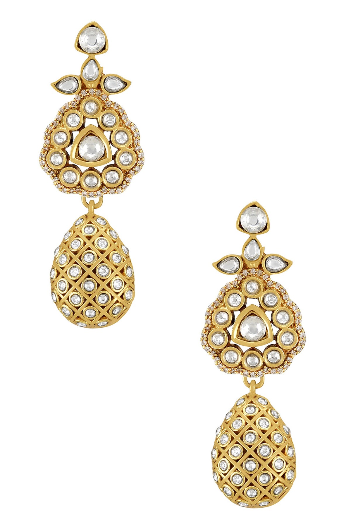 Tvisha Floral Cutwork Earrings 