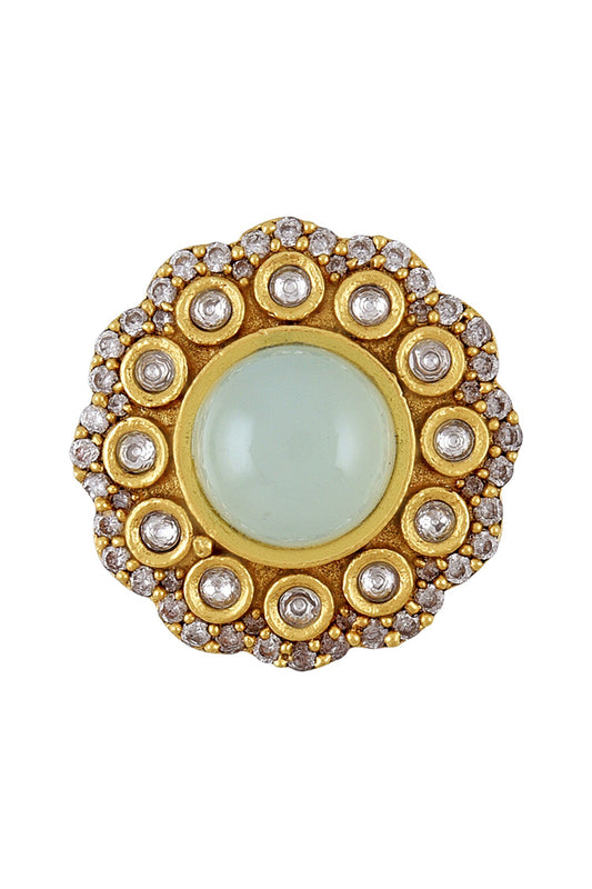 Floral Cutwork Pakhi Ring 