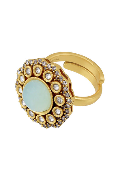 Floral Cutwork Pakhi Ring 