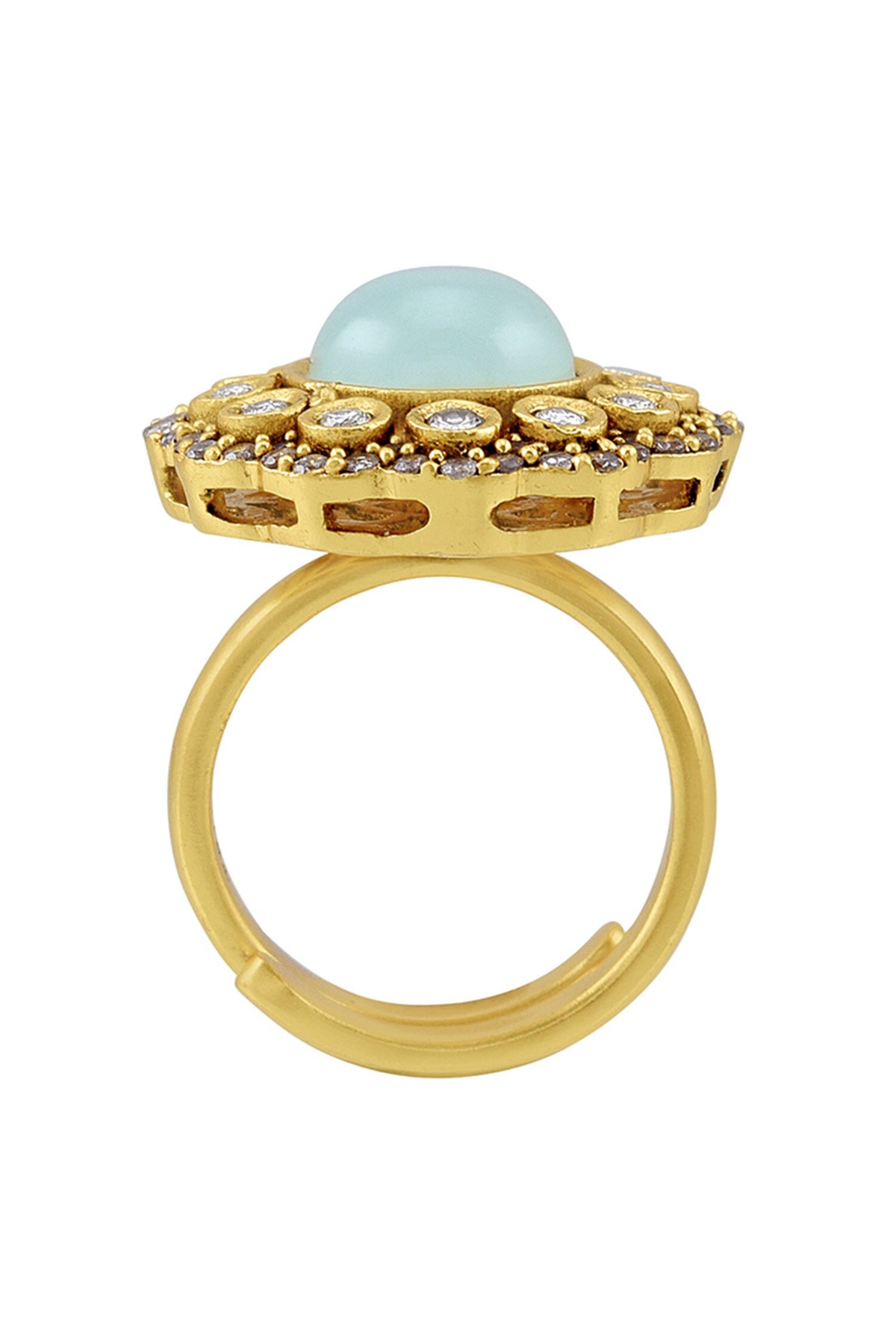 Floral Cutwork Pakhi Ring 