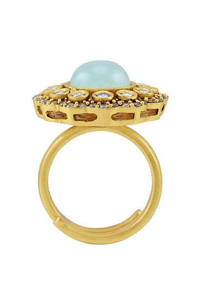 Floral Cutwork Pakhi Ring 