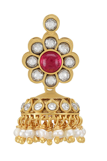 Floral Cutwork Jhumkas 