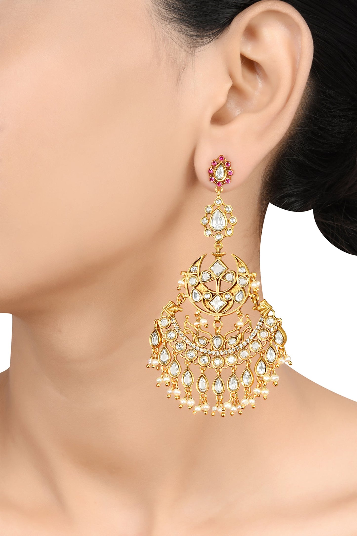 Malaya Floral Cutwork Earrings 
