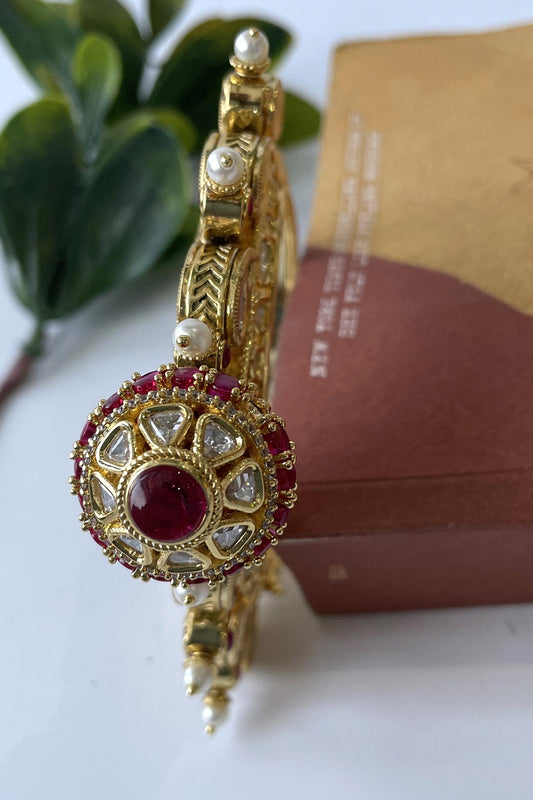 Pearls Embellished Bangle 