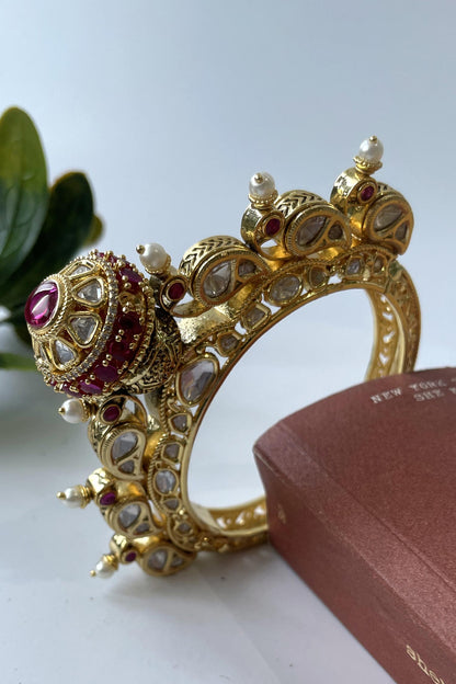 Pearls Embellished Bangle 