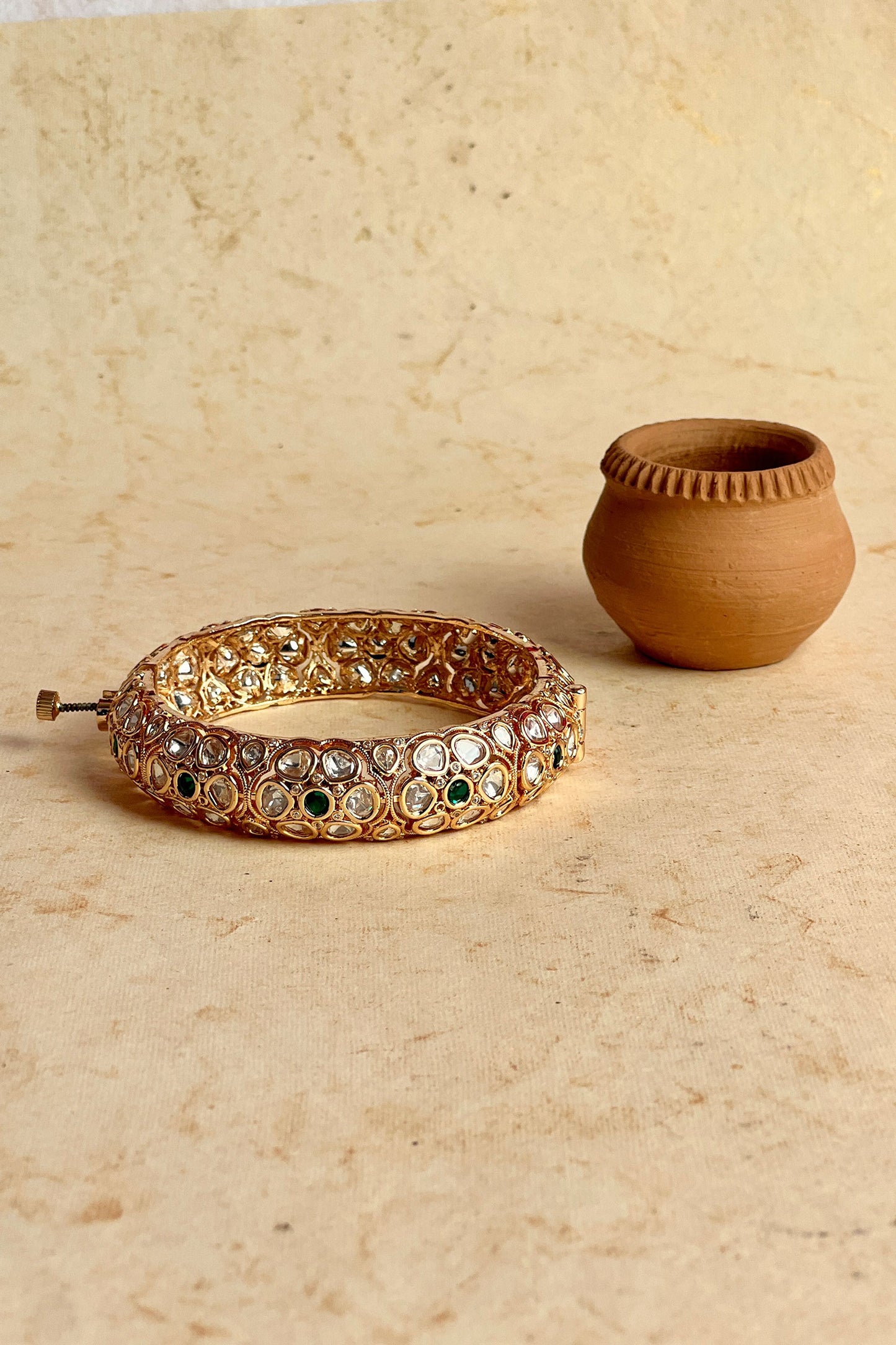 Stone Studded Kundan Bangle 