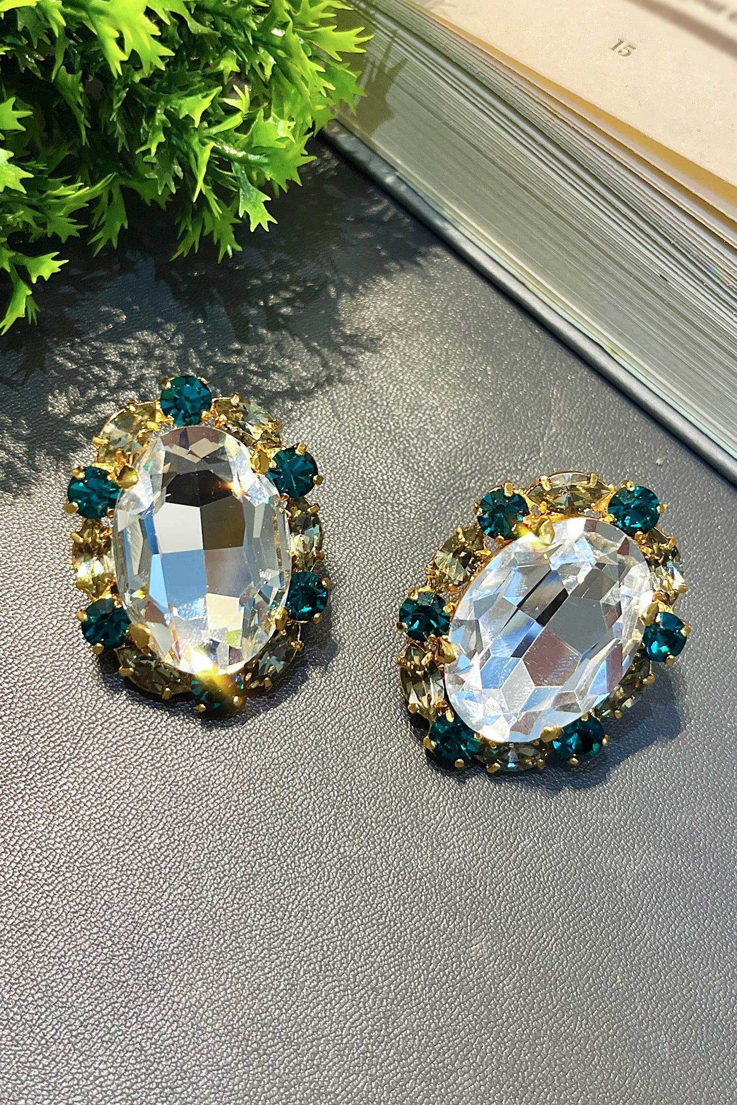 Zirconia Embellished Earrings 