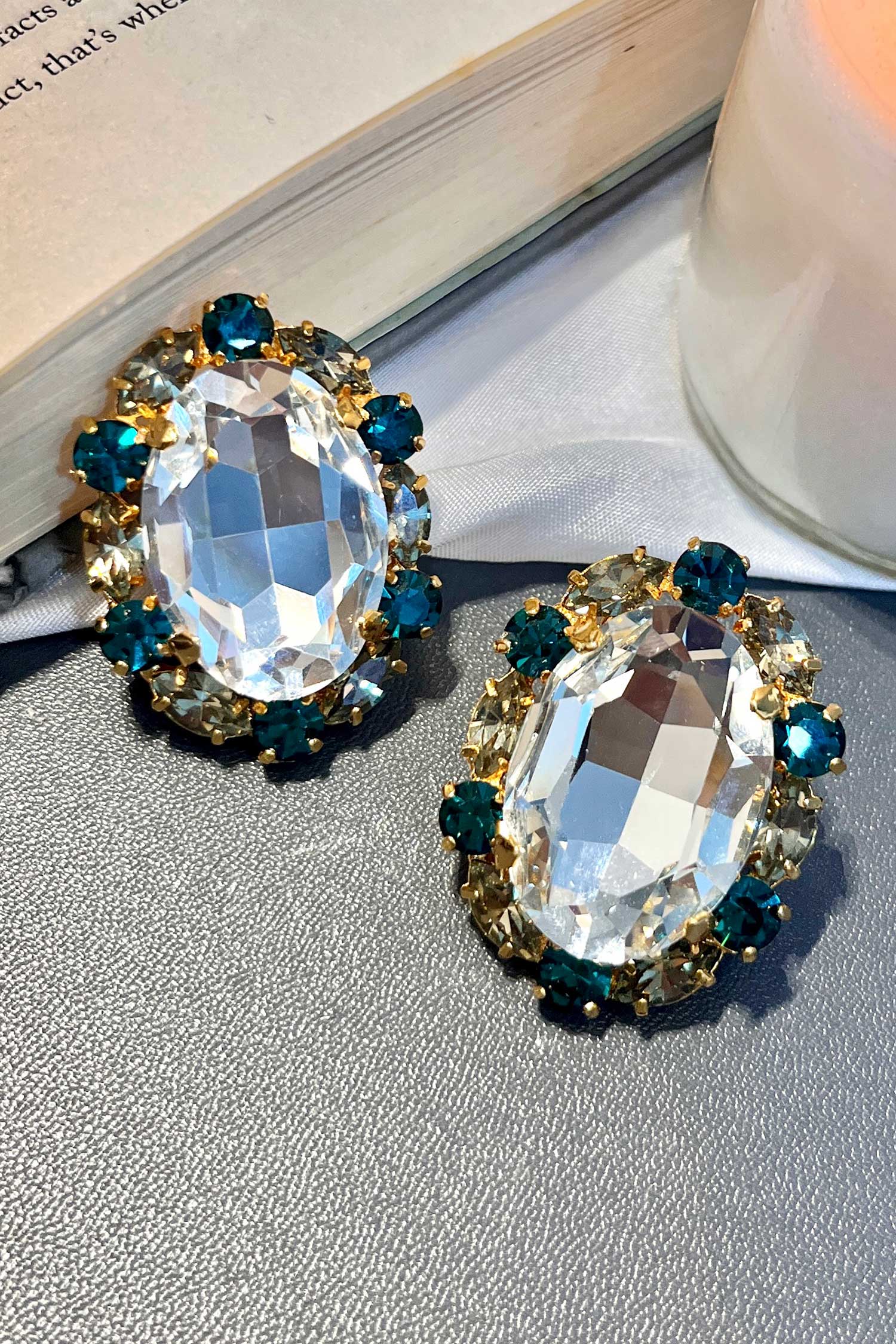 Zirconia Embellished Earrings 