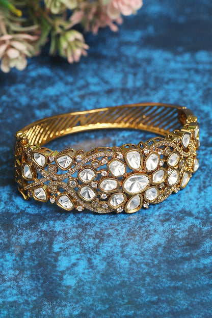 Kundan Floret Studded Bangle 