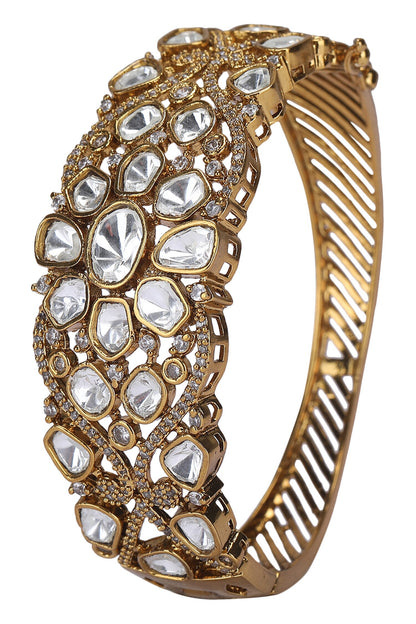 Kundan Floret Studded Bangle 