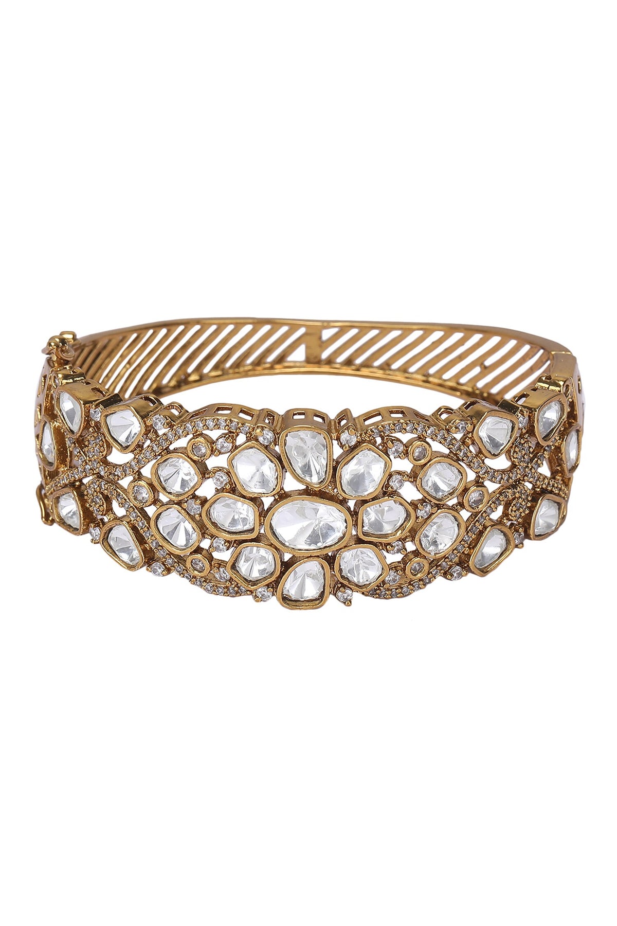 Kundan Floret Studded Bangle 