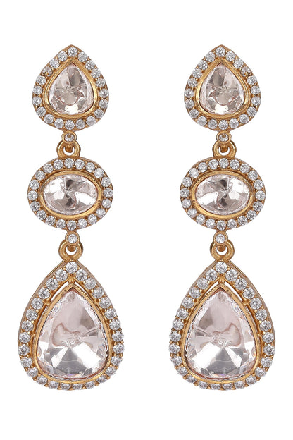 Zircon Stone Teardrop Earrings 