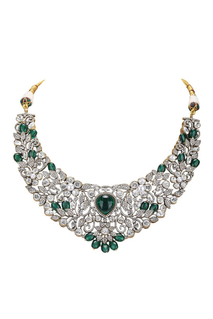 Damask Zircon Stone Encrusted Jewellery Set 