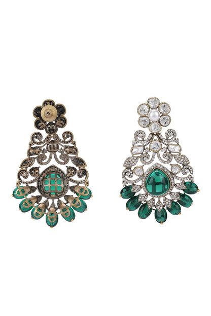 Damask Zircon Stone Encrusted Jewellery Set 