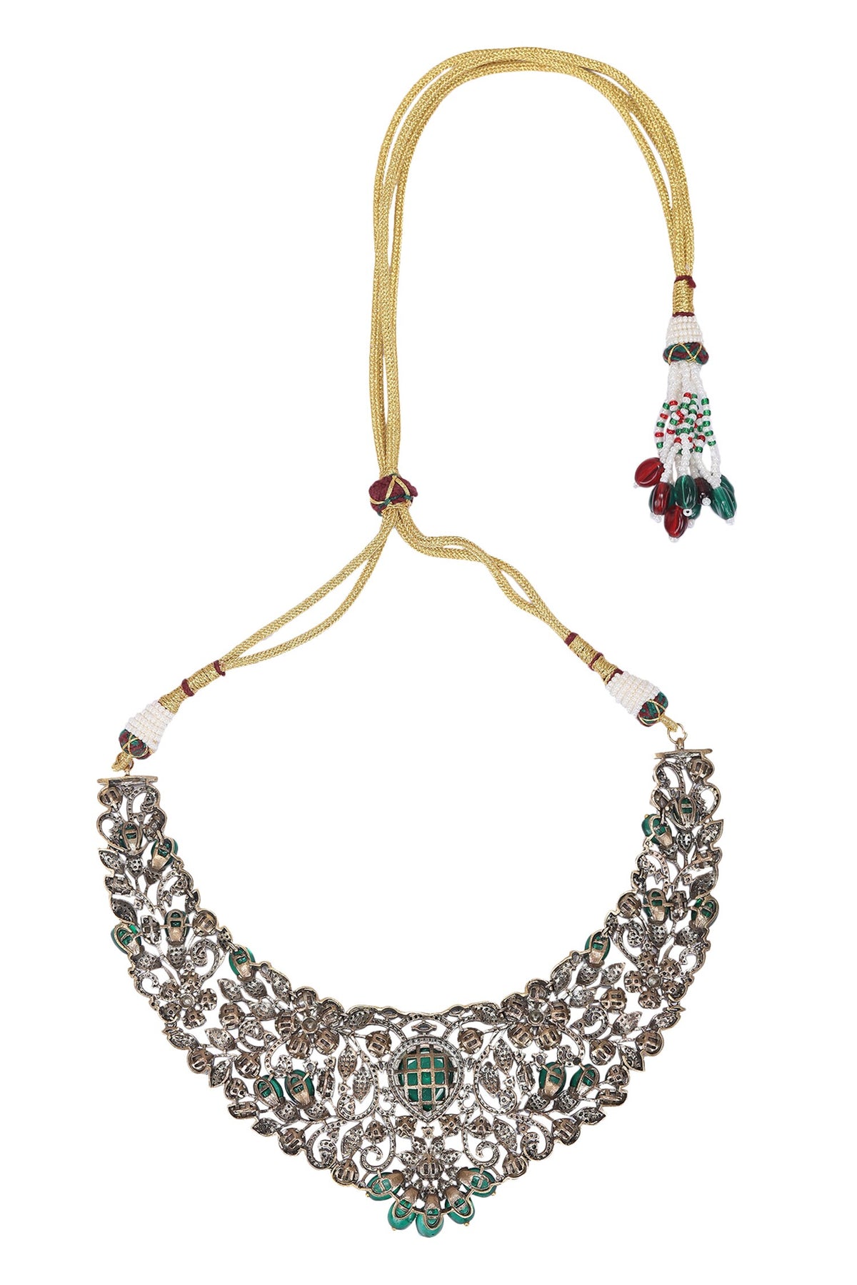 Damask Zircon Stone Encrusted Jewellery Set 