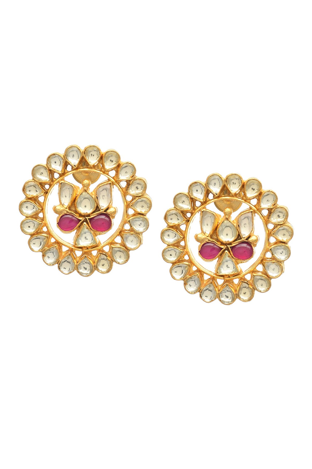 Lotus Carved Studs 