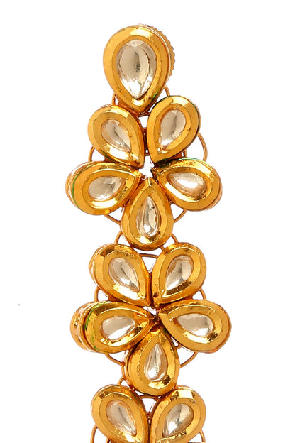 Bloom Vine Kundan Embellished Earrings 