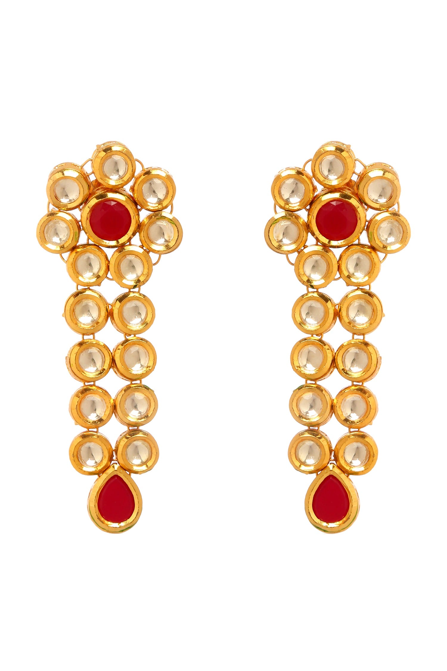 Kundan Embellished Blossom Earrings 