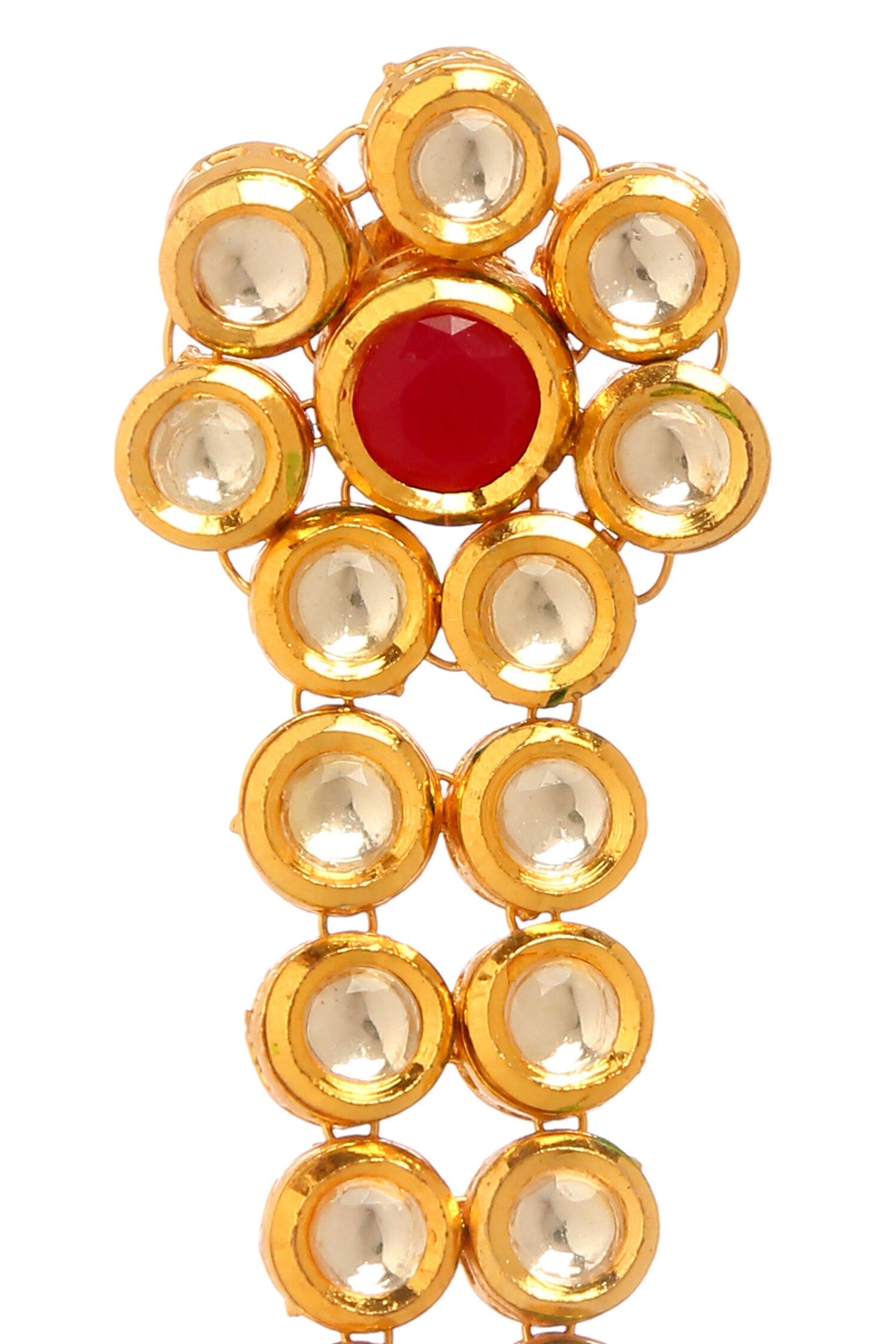 Kundan Embellished Blossom Earrings 