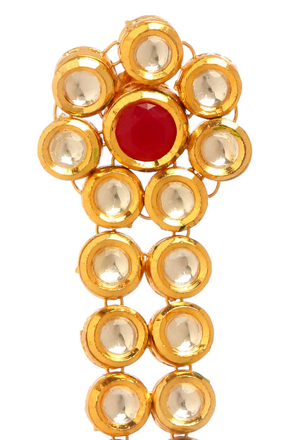 Kundan Embellished Blossom Earrings 