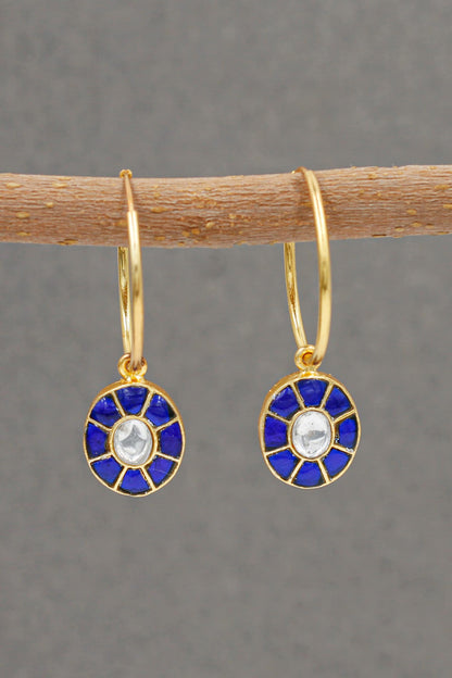 Stone Embellished Hoops 