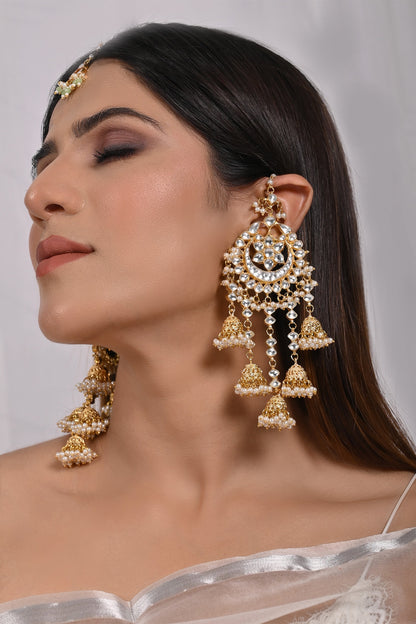 Stone Studded Chandbalis 